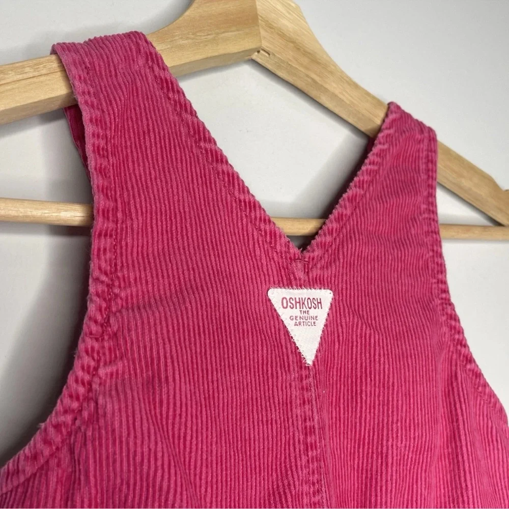 Vintage pink‎ Osh Kosh B gosh corduroy overalls 24 months